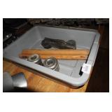 Rolling Pins, Dough Cutters and Doughnut Cutters with Tub