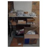 Large Assortment of Cake Stands and Accessories