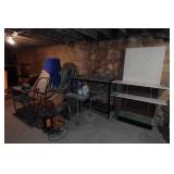 Large Assortment - Gondola Shelves, Carts, Electric Motor, Damaged Racks