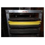 Rolling Metal Rack wih Baking Sheets