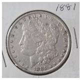 1881 Morgan Silver Dollar