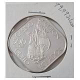 CASINIO - 500 SUCRES -  99.99 Silver - 21.49 Grams of Silver