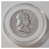 1958 Silver Franklin Half Dollar