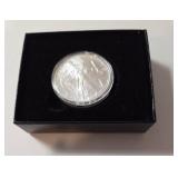 1995 Silver American Eagle in Black Velvet Box