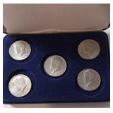 5 - Kennedy Half Dollar (4-Bicentennials, 1-1974)