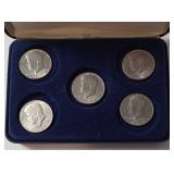 5 - Kennedy Half Dollar (4-Bicentennials, 1-1974)