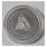 1 Oz. Silver Landlocked Salmon - National Fishing Grand Slam - Round