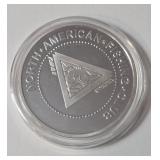 1 Oz. Silver White Crappie - National Fishing Grand Slam - Round