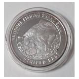 1 Oz. Silver Striped Bass  - National Fishing Grand Slam - Round