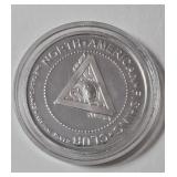 1 Oz. Silver Golden Trout - National Fishing Grand Slam - Round