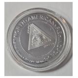 1 Oz. Silver Apache Trout - National Fishing Grand Slam - Round