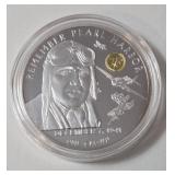 1 Oz. Silver - 2016 Queen Elizabeth II - Remember Pearl Harbor 75th Anniversary Edition  - December 7, 1941