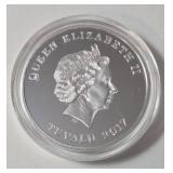 1 Oz. Silver - TUVALU 2017 Queen Elizabeth II - Remember Pearl Harbor 75th Anniversary Edition - December 7, 1941