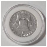 1951 Silver Franklin Half Dollar