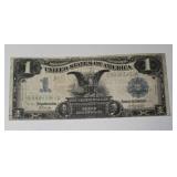 1899 $1 "Black Eagle" silver certificate (US Bank Note)  - Blue Seal -Very Rare