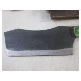 (FS) 12" Cleaver with Leather Sheat...