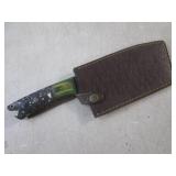 (FS) 12" Cleaver with Leather Sheat...
