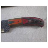 (FS) 8" Fixed Blade Knife with Leat...