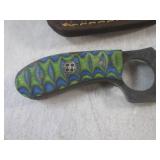 (FS) 6" Fixed Blade Knife with Leat...