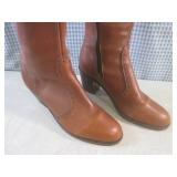 (BS) Pair of Leather Knee-High Boot...