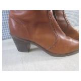 (BS) Pair of Leather Knee-High Boot...