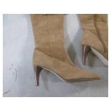 (BSB) Pair of Suede Fringed Knee-Hi...