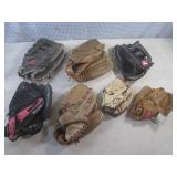 (EW5) Assorted Baseball Gloves...