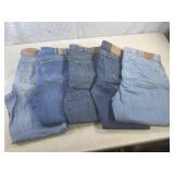 (CSB) 5 Pairs of Denim Blue Jeans -...