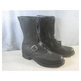 (CS) Pair of Double H Black Leather...