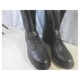 (CS) Pair of Double H Black Leather...