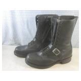 (CS) Pair of Double H Black Leather...