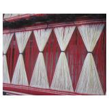 (H-2) Vintage Large Hand Woven Macr...