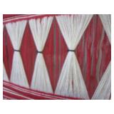 (H-2) Vintage Large Hand Woven Macr...