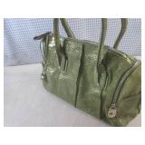 (H-2) B. Makowsky Leather Handbag P...