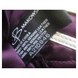 (H-2) B. Makowsky Leather Handbag P...