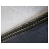 (H-2) Coach Black Leather Handbag P...