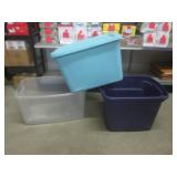 (BR1) 3 Totes / 1 with Lid...