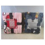 (A-1) 2 New Throw Blankets...