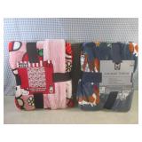 (A-1) 2 New Throw Blankets...
