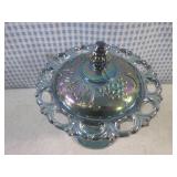 (FS) Indiana Glass Blue Carnival Ha...