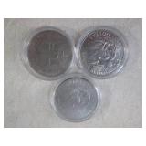 (CNTR) 3 Eisenhower Dollar Coins in...