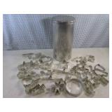 (G-1) Assorted Vintage Metal Cookie...