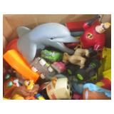 (BR1) Box Full of Small Toy Figures...