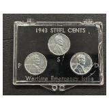 1943 Lincoln Steel Cent Mint Set Uncirculated