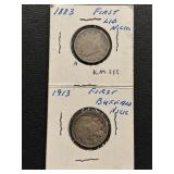 First Liberty and Buffalo Nickels