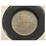 1883 Liberty Head "V" Nickel NO CENTS Uncirculated