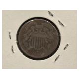 1864 Two Cent Large Motto