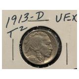 1913-D Buffalo Nickel Type 2