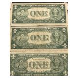Blue Seal $1 Dollar Silver Certificates