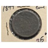 1849 Braided Hair Cent